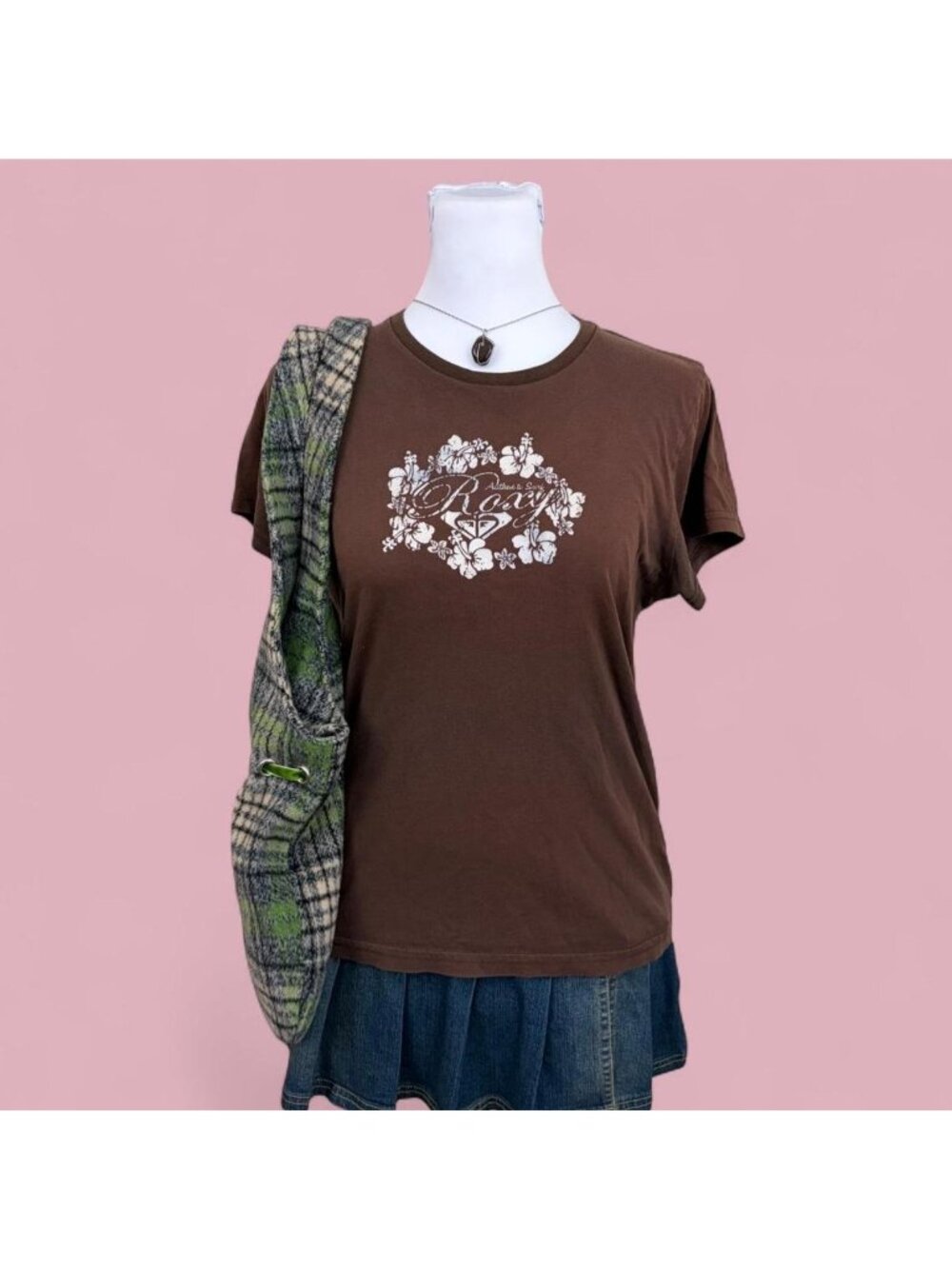 y2k roxy brown surfer baby tee